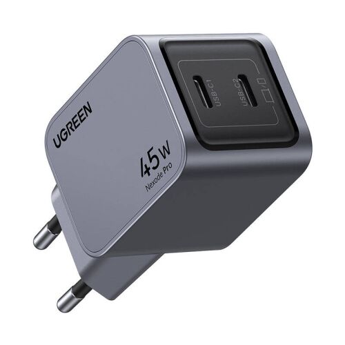 Vizualizare unghiulară a încărcătorului Ugreen Nexode Pro 45W Dual USB-C