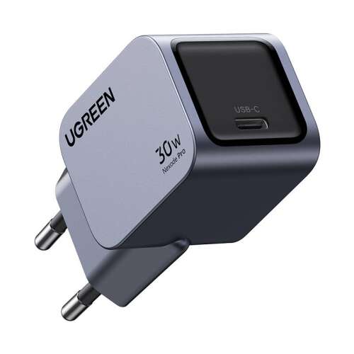 Ugreen Nexode Pro 30W Ładowarka Sieciowa USB-C, Szybkie Ładowanie, Kompaktowa, Szara