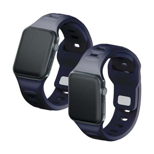 3mk Apple Watch 42/44/45/49mm Szürke Szilikon Szíj