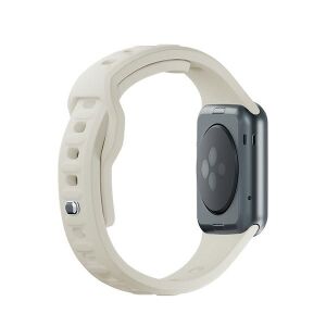 3MK Bézs Szilikon Apple Watch Szíj 42/44/45/49mm - Okosóra szíj