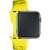 Pasek do zegarka Apple Watch 38/40/41mm - Żółty, pasek widoczny na czarnym Apple Watch