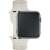 3mk Szilikon Óra Szíj Apple Watch-hoz 38/40/41mm - Bézs, oldalnézet