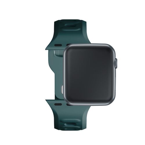 3mk Silikonowy Pasek do Apple Watch 38/40/41mm - Evergreen