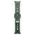 3mk Szilikon Apple Watch Szíj 38/40/41mm sötétzöld színben, a szíj elülső nézetből