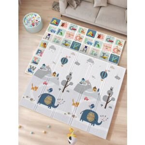 Foxter kétoldalas játszószőnyeg 180x200 cm ABC és állat mintával - Foxter