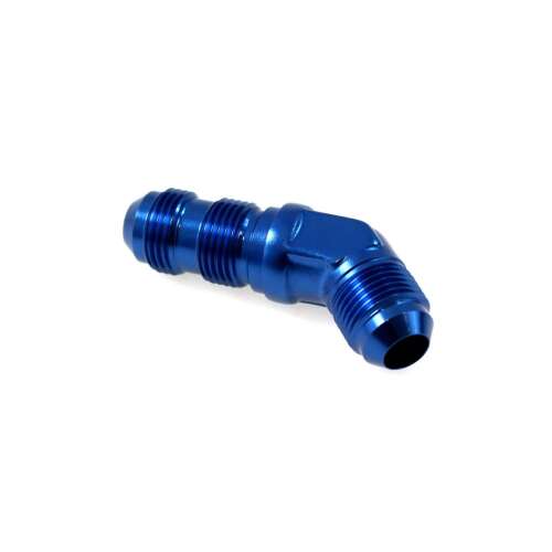 Blue aluminum 45 degree hose fitting, An8 45°-Os Csőcsatlakozó Toldó Mpf724-08