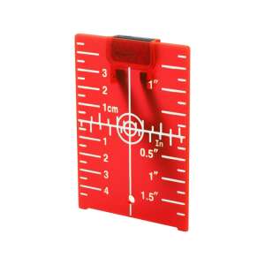 EXTOL PREMIUM Laser-Zieltafel für Wasserwaage, ROT, 105×75mm 104052444 - Extol