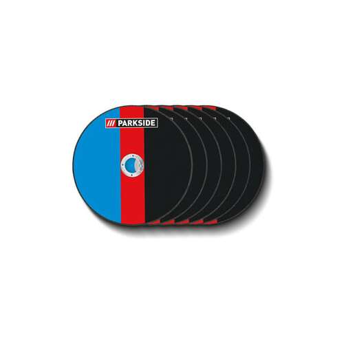 Parkside cutting discs, 6 pack, 180mm diameter, 1.6mm thickness, for metal