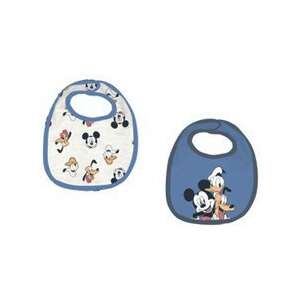2 броя бебешки лигавници Disney Mickey Mouse, с дизайни на Мики Маус и Доналд Дък - Биберон, кърпа за бюфет