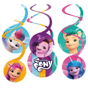My Little Pony: Eine neue Generation Spiraldekorationen - 6er Set für Party - Partydeko