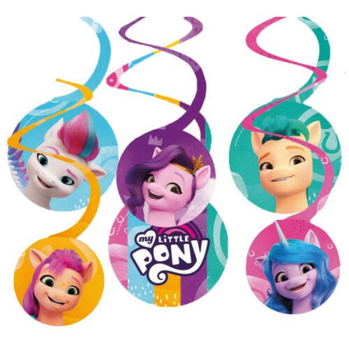 My Little Pony: A New Generation Spiral Decorations - 6 pcs set for party