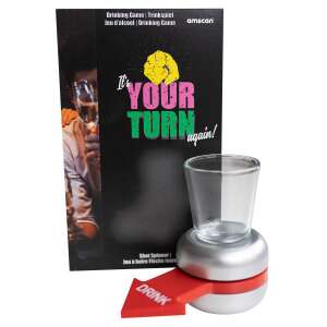 Shot Spinner drinking game, spin the arrow to see who drinks, includes shot glass - Adult Board Game
