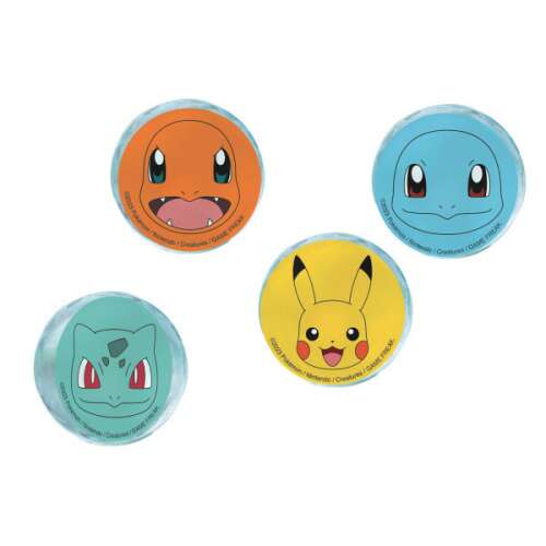Pokémon Thunder gumilabdák Pikachu, Charmander, Squirtle és Bulbasaur karakterekkel