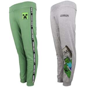 Minecraft Kids Jogging Pants, Green and Grey, 6-12 Years - Minecraft