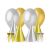Gold and Silver Party Decoration Set with Balloons, Hats, and Blowouts