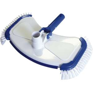 Blue and white pool vacuum head with side brushes - Garden