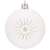 White Christmas ornament with gold glitter starburst pattern
