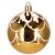Springos gold Christmas tree ornament with white scale pattern