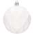 White Christmas tree ornament, 8 cm, Springos