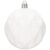 Springos White Christmas Ornament with Textured Surface