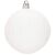 Springos White Christmas Ornament with Swirl Pattern