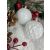 Springos White Christmas Ornaments with Decorative Elements