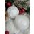 Springos White Christmas Ornaments Set, Assorted Designs
