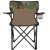 Rückansicht des Springos Cs0110 Camouflage Campingstuhls mit Getränkehalter