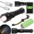 Cs0127 flashlight features collage: charging, battery, beam