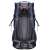Springos Trekking 60L Backpack, blue and grey, back view, showing the adjustable straps and hip belt