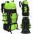 Springos TREKKING 90L green and black backpack with multiple compartments