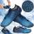 Springos® men's water shoes, blue, size 46, showing the water-resistant design