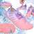 Springos® Wasserschuhe für Damen, rosa und lila, Größe 36, Collage aus verschiedenen Ansichten des Schuhs