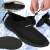 Springos® black water shoes for men, size 44, collage showing different views and details