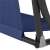 Close-up of the Springos swing bed cover in navy blue, showing the stitching and attachment point