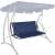 Springos swing bed cover in navy blue, 110x90cm