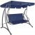 Springos navy blue swing bed with new cover