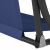 Close-up of Springos navy blue swing bed cover construction detail