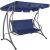 Springos navy blue swing bed with new cover
