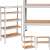 Springos Ha5260 fém polcrendszer MDF polcokkal kollázs