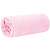 Rózsaszín, egy személyes, dombornyomott cikk-cakk mintás plüss takaró, felgöngyölítve