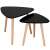 Springos black nesting tables, set of two