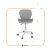 Office chair with spring, grey-chrome 104057890