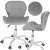 Springos irodai szék, szürke-króm 104057890