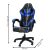 Springos black and blue gaming chair dimensions, height, width, depth