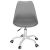 Elölnézet a Springos szürke irodai szék ergonomikus kialakítással