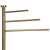 Close-up of Springos gold metal towel rack arms