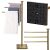 Springos metal towel rail with swivel arms 94x37cm #gold 104057896