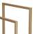 Close-up of the top bar of the Springos gold metal towel rack