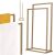 Springos Metal Towel Rack 84x45x21.5cm #gold 104057959